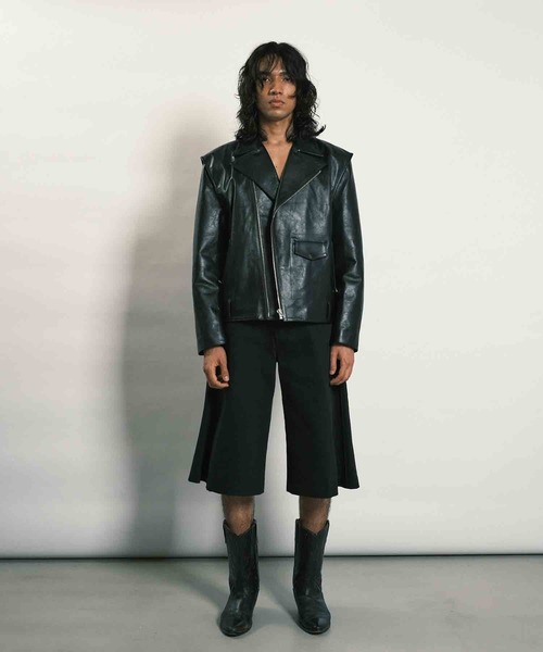 TANAKA（タナカ）の「JEAN SHORTS OVERDYE BLACK（デニムパンツ・メンズ・ブラック・29W/31W）」の7枚目の写真