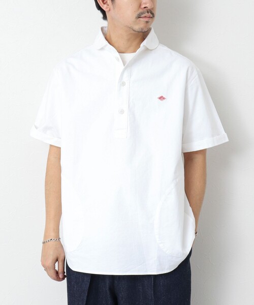 DANTON（ダントン）の「【DANTON/ダントン】ROUND COLLAR P.O SHIRT SS 25SS（シャツ/ブラウス・メンズ・ホワイト/キナリ/ブルー・38/40/42/44）」の20枚目の写真