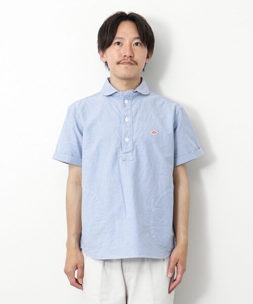 DANTON（ダントン）の「【DANTON/ダントン】ROUND COLLAR P.O SHIRT SS 25SS（シャツ/ブラウス・メンズ・ホワイト/キナリ/ブルー・38/40/42/44）」の11枚目の写真