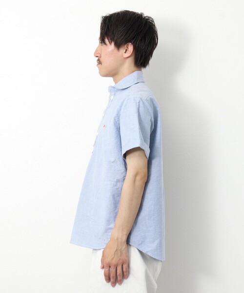 DANTON（ダントン）の「【DANTON/ダントン】ROUND COLLAR P.O SHIRT SS 25SS（シャツ/ブラウス・メンズ・ホワイト/キナリ/ブルー・38/40/42/44）」の12枚目の写真