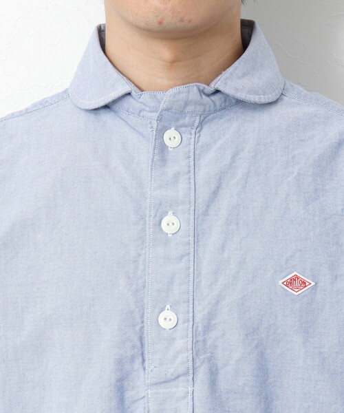 DANTON（ダントン）の「【DANTON/ダントン】ROUND COLLAR P.O SHIRT SS 25SS（シャツ/ブラウス・メンズ・ホワイト/キナリ/ブルー・38/40/42/44）」の14枚目の写真