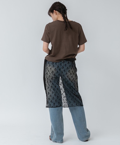 HEILIS(ヘイリス)の「バリエーションカラーコンパクトコットンTシャツ/半袖 コンパクト クロップド 短丈 黒 白 白T 春服 インナー 夏服 クルーネック ピンク イエロー バターイエロー ブラウン レッド 赤 ノームコア 韓国(Tシャツ/カットソー・レディース・レッド/ピンク/ブラウン/ホワイト/イエロー/ブラック・FREE)」の10枚目の写真