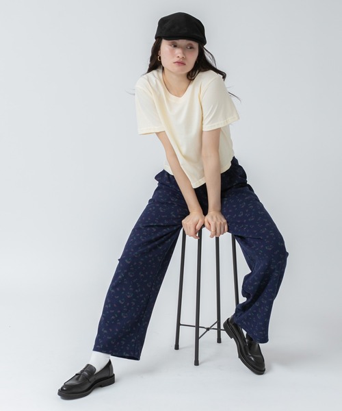 HEILIS(ヘイリス)の「バリエーションカラーコンパクトコットンTシャツ/半袖 コンパクト クロップド 短丈 黒 白 白T 春服 インナー 夏服 クルーネック ピンク イエロー バターイエロー ブラウン レッド 赤 ノームコア 韓国(Tシャツ/カットソー・レディース・レッド/ピンク/ブラウン/ホワイト/イエロー/ブラック・FREE)」の19枚目の写真