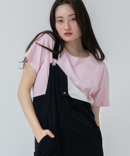 HEILIS(ヘイリス)の「バリエーションカラーコンパクトコットンTシャツ/半袖 コンパクト クロップド 短丈 黒 白 白T 春服 インナー 夏服 クルーネック ピンク イエロー バターイエロー ブラウン レッド 赤 ノームコア 韓国(Tシャツ/カットソー・レディース・レッド/ピンク/ブラウン/ホワイト/イエロー/ブラック・FREE)」の21枚目の写真