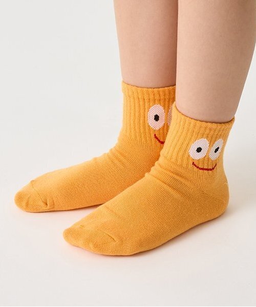 b・ROOM（ビールーム）の「アソートフェイスソックス（ソックス/靴下・キッズ・イエロー/ブルー/スモークピンク/グリーン/オレンジ・M/L）」の13枚目の写真
