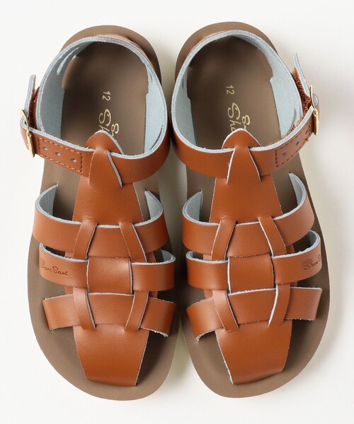 こども ビームス（コドモビームス）の「SALT WATER SANDALS / Shark ウォッシャブル レザー サンダル（約13～19cm）（サンダル・キッズ・ブラウン系その他5/ホワイト・US6(約14.3cm)/US7(約15.1cm)/US9(約16.3cm)/US10(約17.4cm)/US11(約18.2cm)/US12(約19.2cm)/US5(約13.3cm)）」の15枚目の写真