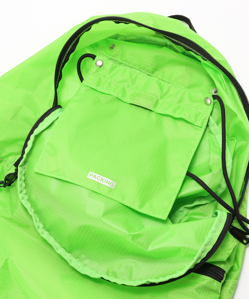 PACKING（パッキング）の「【PACKING/パッキング】別注 2WAYパッカブルバックパック（バックパック/リュック・メンズ・ネイビー/イエロー/オレンジ/グレー/チャコールグレー/ワインレッド/グリーン/ブラウン/ブラック/ブルー/パープル/ブルー系その他・FREE）」の17枚目の写真