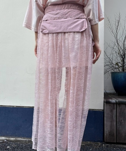 Candy Stripper（キャンディストリッパー）の「LACY WRAP スカート（スカート・レディース・オフホワイト/スモークピンク/ブラック・FREE）」の16枚目の写真