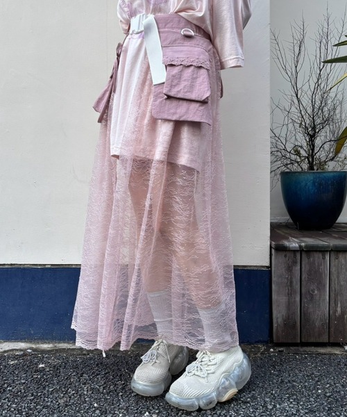 キャンディストリッパー　ティアードスカート PIN TUCK TIERED SKIRT | Candy Stripper（キャンディ