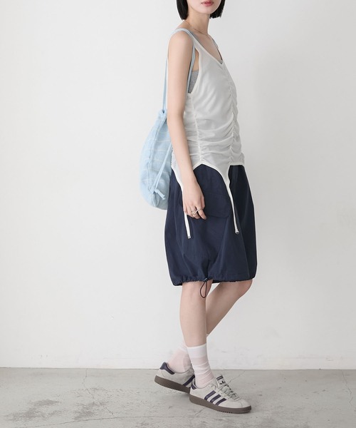 forksy.(フォルクシー)の「【forksy.】ボーダーニット ナップザック(バックパック/リュック・レディース・ブラック/ライトブルー/オフホワイト・FREE)」の13枚目の写真
