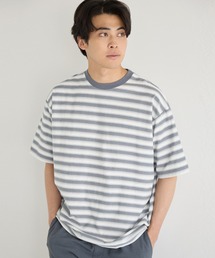 coca（coca）（コカ）の「メンズマルチボーダー半袖TEE（Tシャツ/カットソー・メンズ）」