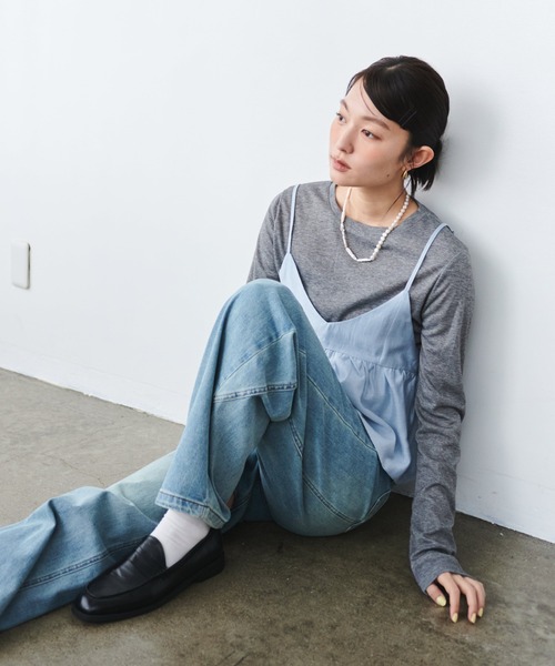 セール】ビスチェ付きシアートップス（Tシャツ/カットソー）｜FMiBL