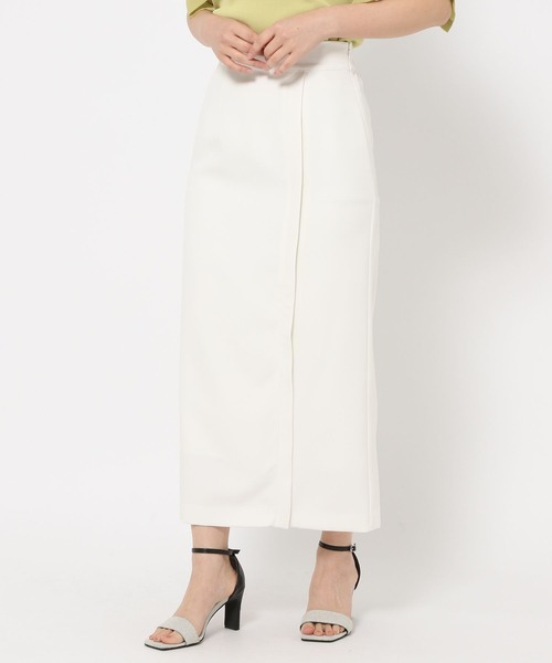 Andemiu(アンデミュウ)の「サイドZIP IラインスカートⅡ451839(スカート・レディース・イエロー系その他/アイボリー/ブラック・SMALL/MEDIUM)」の9枚目の写真