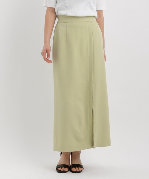 Andemiu(アンデミュウ)の「サイドZIP IラインスカートⅡ451839(スカート・レディース・イエロー系その他/アイボリー/ブラック・SMALL/MEDIUM)」の10枚目の写真