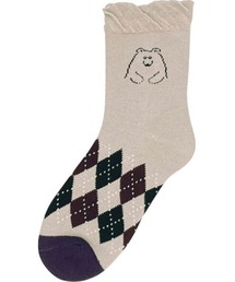 MARAI（マーライ）の「靴下 ソックス レディース パイルソックス 23-25cm  無地 柄 柄物 厚手（ソックス/靴下）」