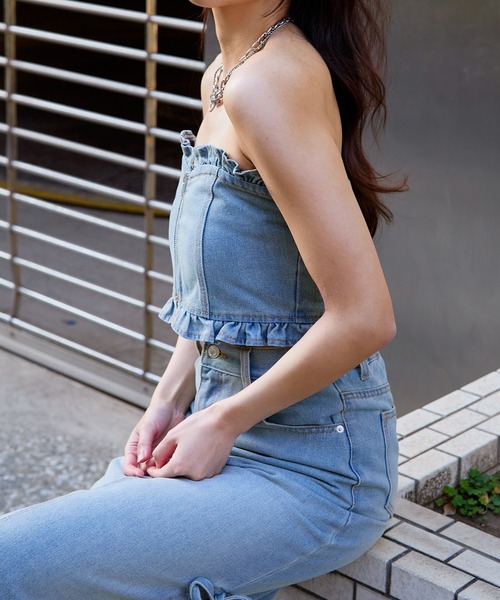 GORGE(ゴージ)の「デニムビスチェ(その他トップス・レディース・サックスブルー/ブルー・F)」の18枚目の写真