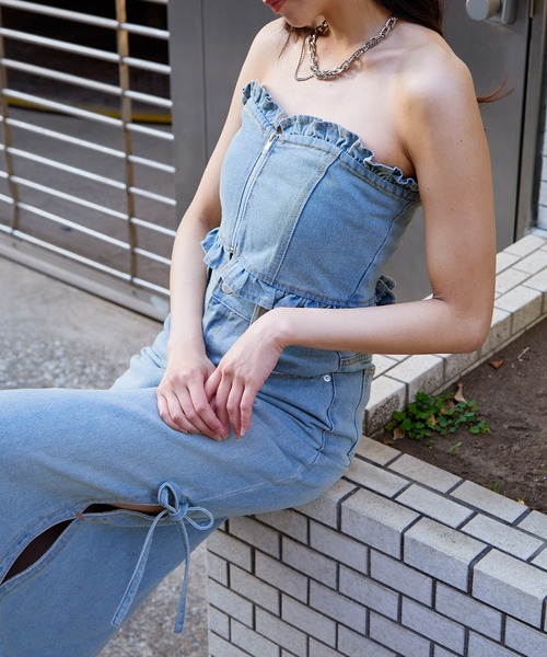 GORGE(ゴージ)の「デニムビスチェ(その他トップス・レディース・サックスブルー/ブルー・F)」の16枚目の写真