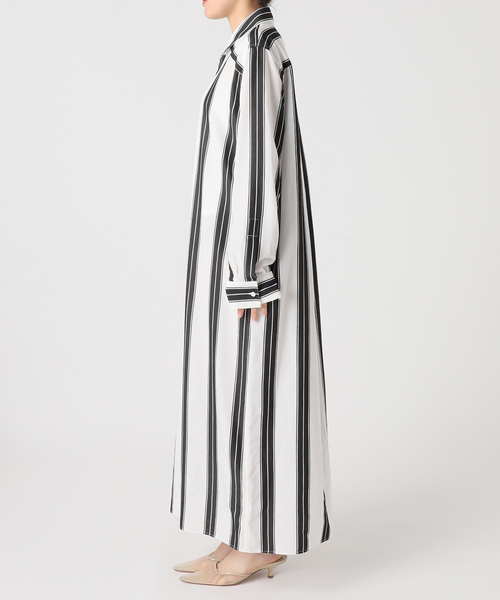 plage（プラージュ）の「R’IAM ストライプワンピース（シャツワンピース・レディース・ブラウン/ホワイト・38/36）」の19枚目の写真