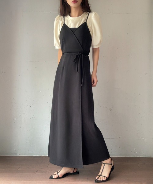 美品◇ケイミー　サンセットジラフ　リボンなしカシュクールワンピース サンセットジラフ リボンなしカシュクールワンピース– kay me
