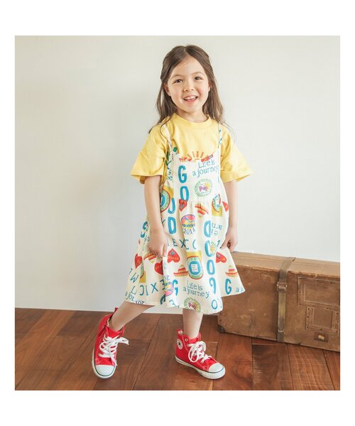 BREEZE(ブリーズ)の「【吸水速乾/リンク】イージーケア リゾートワンピース(ワンピース・キッズ・オフホワイト/ネイビー・140/90/100/110/120/80/130)」の9枚目の写真