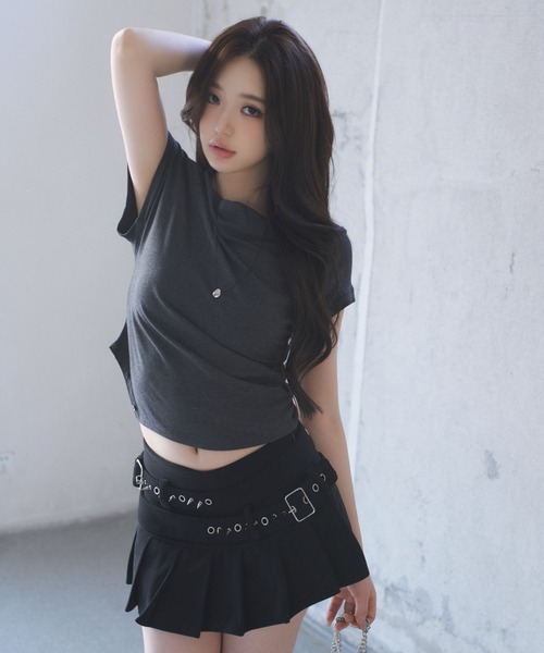 SAISON DE PAPILLON(セゾンドパピヨン)の「ドレープネックカットソーTシャツ【ZOZOTOWN限定アイテム】(Tシャツ/カットソー・レディース・チャコール/グレー/ホワイト・フリー)」の12枚目の写真