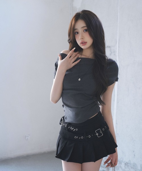 SAISON DE PAPILLON(セゾンドパピヨン)の「ドレープネックカットソーTシャツ【ZOZOTOWN限定アイテム】(Tシャツ/カットソー・レディース・チャコール/グレー/ホワイト・フリー)」の15枚目の写真