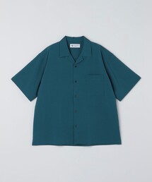 City Ambient Products: オープンカラー 楊柳 ソリッド ショートスリーブ シャツ