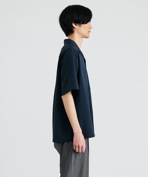 City Ambient Products(シティアンビエントプロダクツ)の「City Ambient Products: オープンカラー 楊柳 ソリッド ショートスリーブ シャツ(シャツ/ブラウス・メンズ・ライトグレー/ブラウン/ダークグレー/ロイヤルブルー・SMALL/MEDIUM/LARGE)」の13枚目の写真