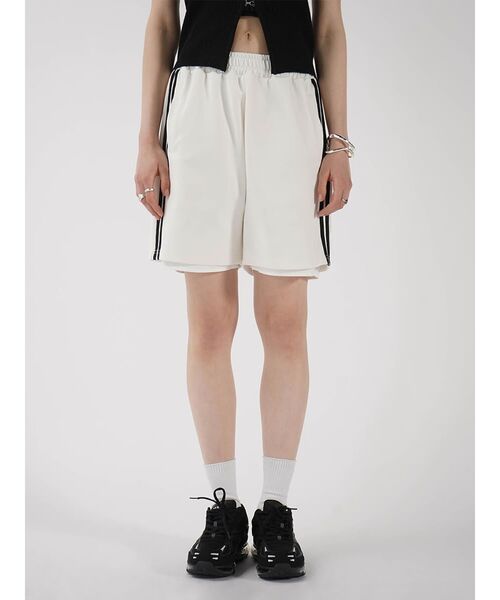 :ETHROF（イーサオブ）の「SIDELINE HALF TRACK PANTS（その他パンツ・レディース・オフホワイト/ブラック・FREE）」の12枚目の写真