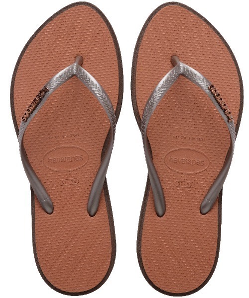 havaianas（ハワイアナス）の「havaianas (ハワイアナス) /Slim Point サンダル ラバービーチサンダル（サンダル・レディース・グレー/ダークブラウン/ブルー/ローズ/ゴールド・23/22/25.5/24.5）」の3枚目の写真