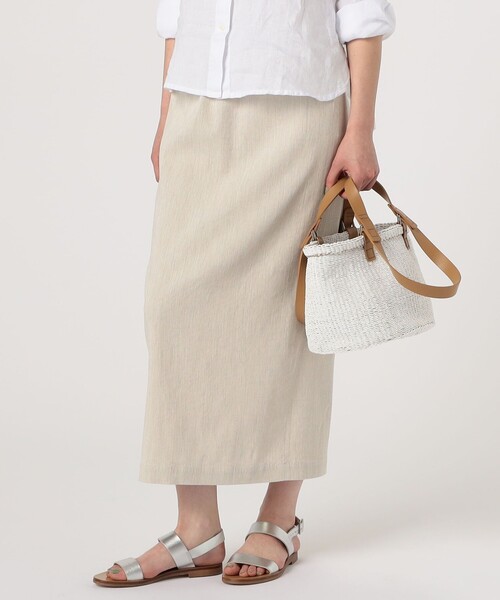 TOMORROWLAND （トゥモローランド）の「BUCKET BAGGAGE BASKET ミニ（かごバッグ・レディース・ホワイト・FREE）」の4枚目の写真