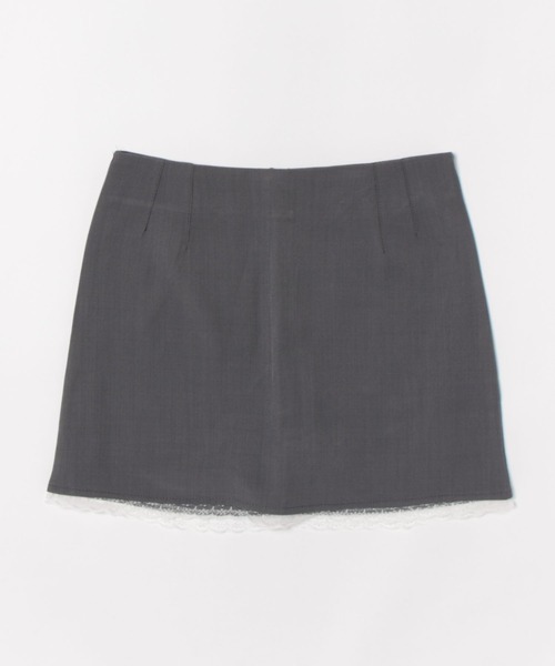 WEGO（ウィゴー）の「WEGO/インナーパンツ付き裾レースタイトスカート（スカート・レディース・グレー/ブラック・SMALL/MEDIUM）」の8枚目の写真