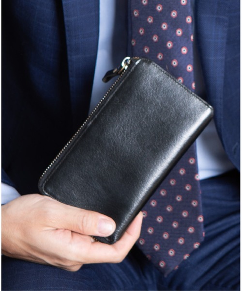Hallelujah（ハレルヤ）の「長財布 小さい 防水 TIDY2.0 Noble バッファローレザー（財布・メンズ・ブラック/ブラウン・FREE）」の3枚目の写真