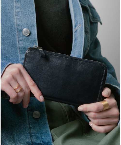 Hallelujah（ハレルヤ）の「長財布 小さい 防水 TIDY2.0 Noble バッファローレザー（財布・メンズ・ブラック/ブラウン・FREE）」の4枚目の写真