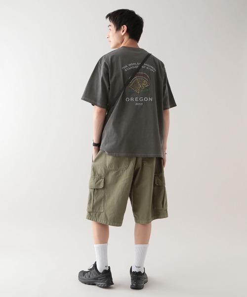 POLeR(ポーラー)の「【POLeR/ポーラー】ピグメント/スーベニア刺繍Tシャツ(Tシャツ/カットソー・メンズ・ホワイト/ブラック・LARGE/MEDIUM)」の12枚目の写真
