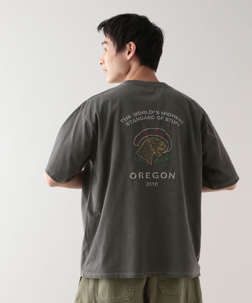 POLeR(ポーラー)の「【POLeR/ポーラー】ピグメント/スーベニア刺繍Tシャツ(Tシャツ/カットソー・メンズ・ホワイト/ブラック・LARGE/MEDIUM)」の14枚目の写真