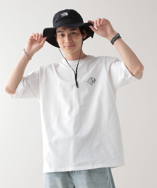 POLeR(ポーラー)の「【POLeR/ポーラー】ピグメント/スーベニア刺繍Tシャツ(Tシャツ/カットソー・メンズ・ホワイト/ブラック・LARGE/MEDIUM)」の7枚目の写真