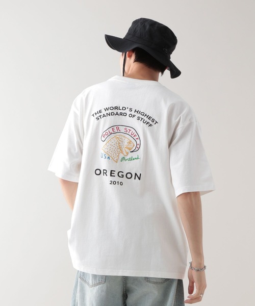 POLeR(ポーラー)の「【POLeR/ポーラー】ピグメント/スーベニア刺繍Tシャツ(Tシャツ/カットソー・メンズ・ホワイト/ブラック・LARGE/MEDIUM)」の9枚目の写真