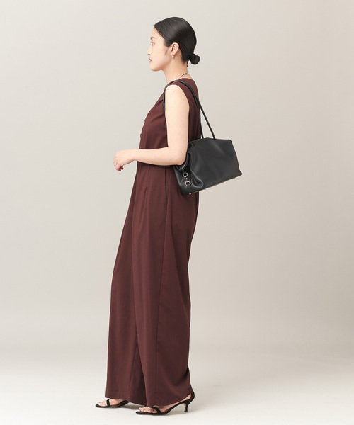 journal standard L'essage（ジャーナルスタンダードレサージュ）の「Vネックオールインワン（つなぎ/オールインワン・レディース・ブラック/ブラウン・FREE）」の7枚目の写真