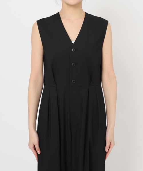 journal standard L'essage（ジャーナルスタンダードレサージュ）の「Vネックオールインワン（つなぎ/オールインワン・レディース・ブラック/ブラウン・FREE）」の14枚目の写真