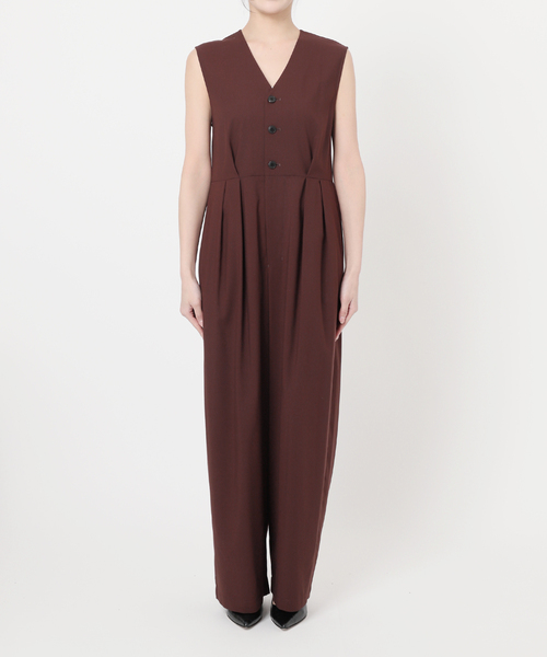 journal standard L'essage（ジャーナルスタンダードレサージュ）の「Vネックオールインワン（つなぎ/オールインワン・レディース・ブラック/ブラウン・FREE）」の19枚目の写真