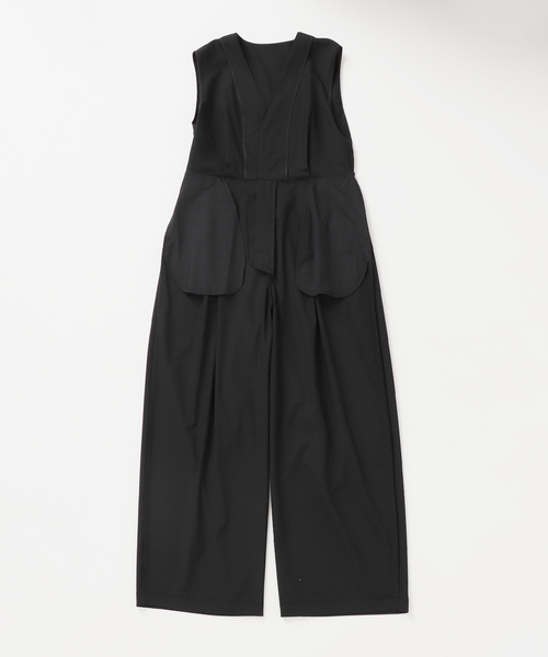 journal standard L'essage（ジャーナルスタンダードレサージュ）の「Vネックオールインワン（つなぎ/オールインワン・レディース・ブラック/ブラウン・FREE）」の21枚目の写真