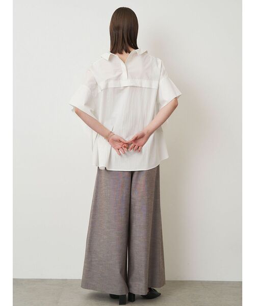 ELENDEEK（エレンディーク）の「オーバーテントブラウス（シャツ/ブラウス・レディース・ブラック/オフホワイト/ブルー・FREE）」の5枚目の写真