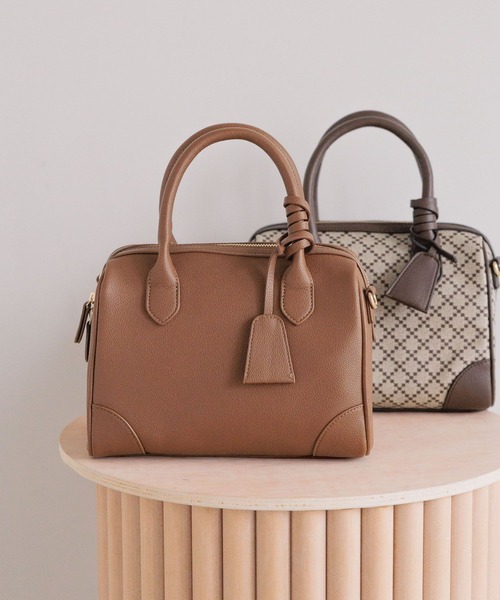 LOWRYS FARM（ローリーズファーム）の「ヴィンテージフウボストン 498451（ショルダーバッグ・レディース・ブラウン/ブラック/その他・FREE）」の3枚目の写真