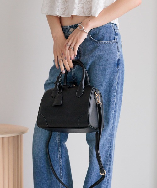 LOWRYS FARM（ローリーズファーム）の「ヴィンテージフウボストン 498451（ショルダーバッグ・レディース・ブラウン/ブラック/その他・FREE）」の2枚目の写真