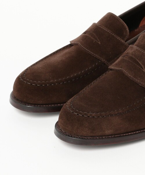 CROCKETT&JONES(クロケットアンドジョーンズ)の「【別注】CROCKETT&JONES / MAINE2 スエードローファー(ドレスシューズ・メンズ・ダークブラウン・5.5inch/6inch/6.5inch/7inch/7.5inch/8inch/8.5inch/9inch/9.5inch/5inch)」の2枚目の写真