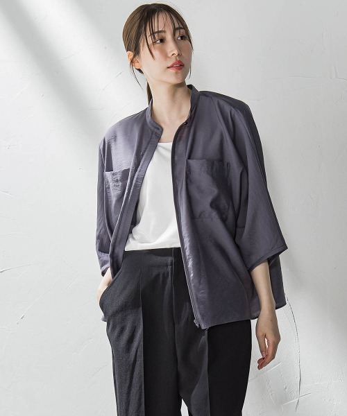 セール】シアーバンブーブラウス≪洗濯機で洗える≫（シャツ/ブラウス