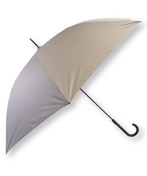 macocca（マコッカ）の「完全遮光 UVカット率100% 晴雨兼用 軽量スリム ジャンプ傘 makez. マケズ 無地 親骨58cm（長傘・レディース・ブラウン/モカ/アイボリー/グレイッシュベージュ・FREE）」の21枚目の写真
