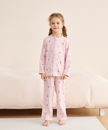 combimini（コンビミニ）の「おなか安心ボタン付きやわらかネル起毛丸首長袖前開きパジャマ（くま・クラシックカー）（ルームウェア/パジャマ）」