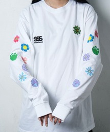 ssssattimouse（エスエスエス サッチ マウス）の「フラワーロングＴシャツ（Tシャツ/カットソー）」
